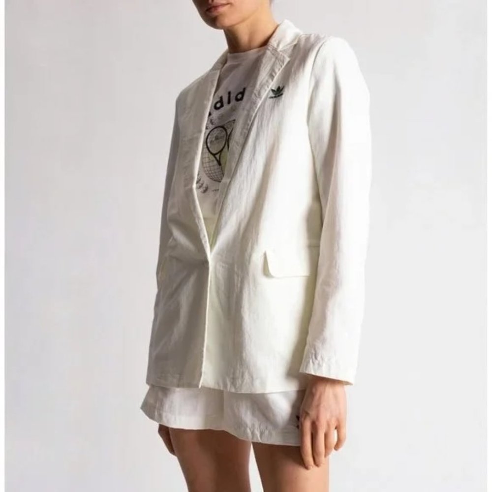 NWOT Adidas Originals White Blazer Size Large